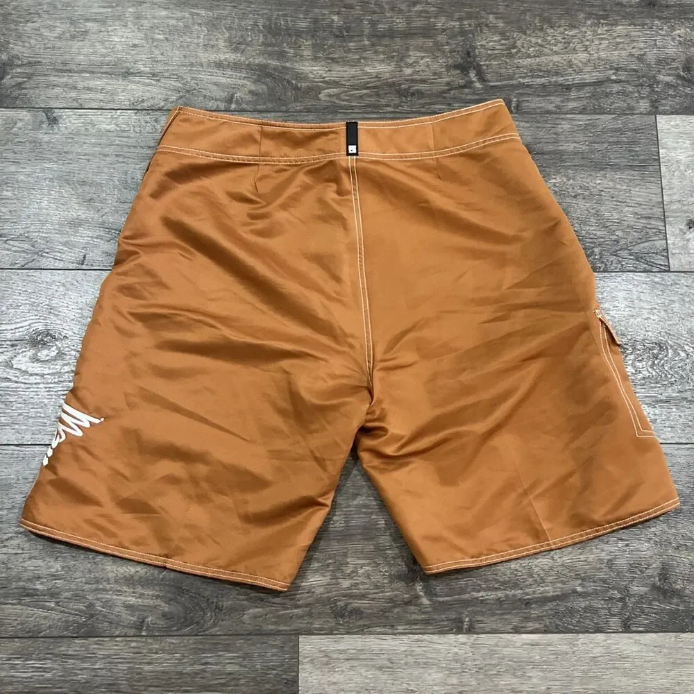 Vintage Y2K O’neill Burnt Orange Board Shorts Surf Swim - Men’s Size 36